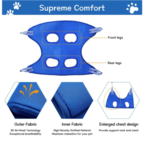 Cat Grooming Restraint Bag with Hammock - Imagen 7