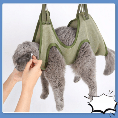Cat Grooming Restraint Bag with Hammock - Imagen 2