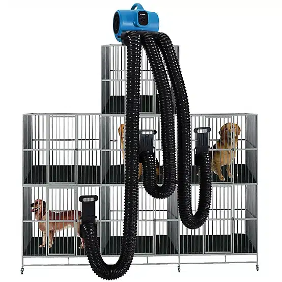 Secadora Jaula Perros Xpower X-430tfmdk Con 3 Mangueras Azul - Imagen 2