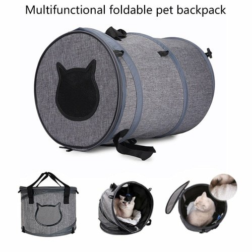Foldable Pet Cat Carrier Bag Outdoor Travel Cat Tunnel Toys