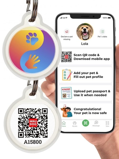 Dog Tags for Pets Silicone QR Code Pet ID Tags for Dogs & Cats - Imagen 6