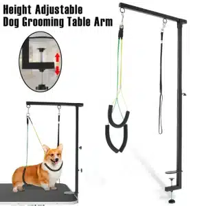 Dog Grooming Table Arm Iron Pet Grooming Stand with Clamp Height