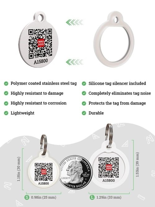 Dog Tags for Pets Silicone QR Code Pet ID Tags for Dogs & Cats - Imagen 5