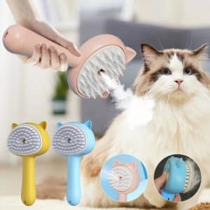 Cepillo Removedor de Pelo con Spray — Limpieza y Cuidado Multifuncional para Gatos