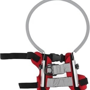 Halo de Perro Ciego Ajustable para Mascotas, Círculo Ligero Anticolisión para Mascotas con Correas de Hebilla Estables, Mejora la Confianza, Accesorios de Confianza (Rojo, S)