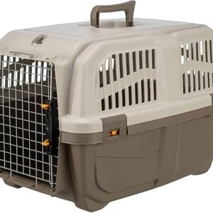 MPS Skudo - Transportadora Rígida Iata 3 para Perros y Gatos Chica, Gris con Negro, 60 x 40 x 39 cm