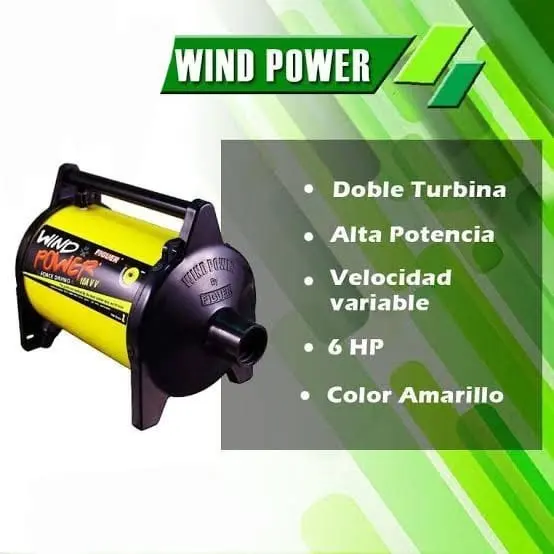 Wind Power Secadora Sopladora Profesional para Perros 6 HP Doble Turbina - Imagen 3