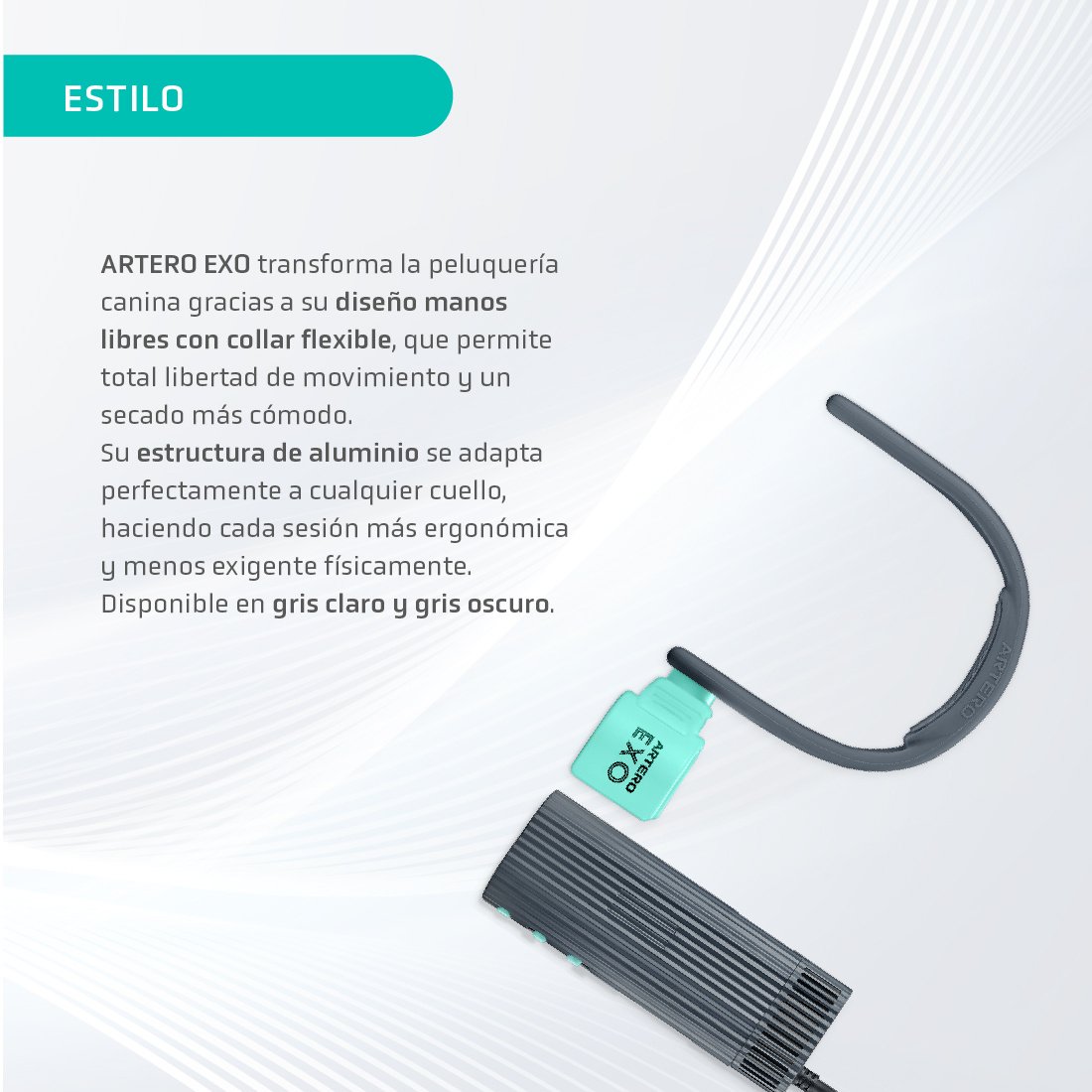 ARTERO EXO Secador Profesional Manos Libres para Perros 1200 W - Imagen 5
